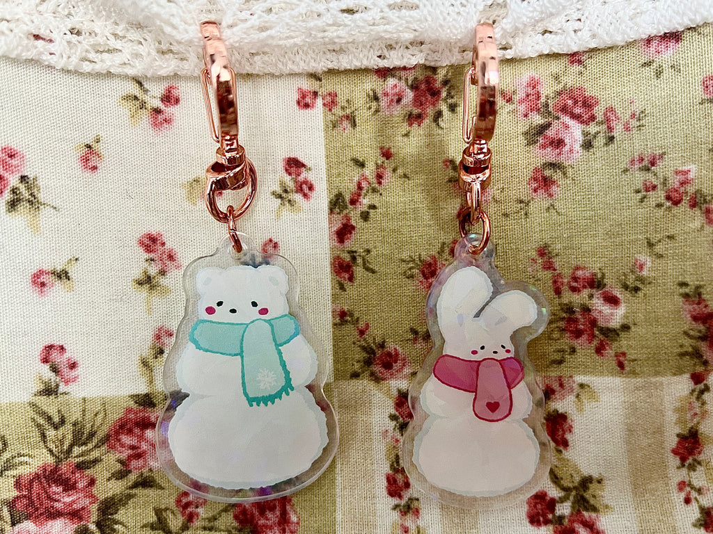 Snowman Keychain 2pc Set