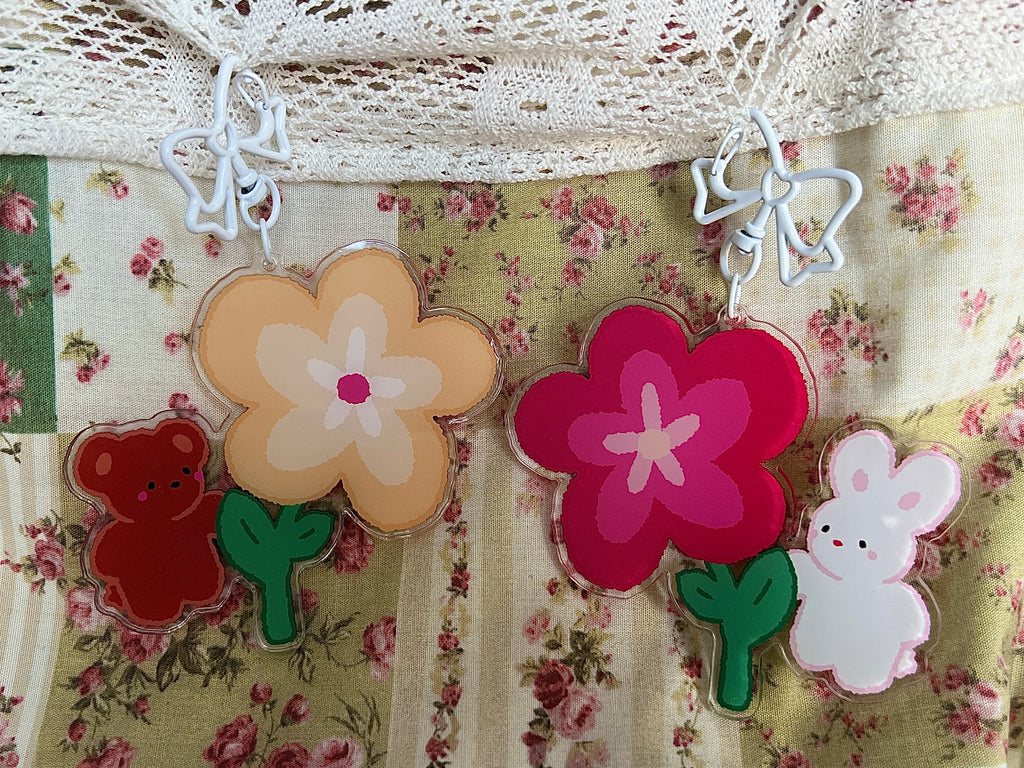 Flower Keychain 2pc Set